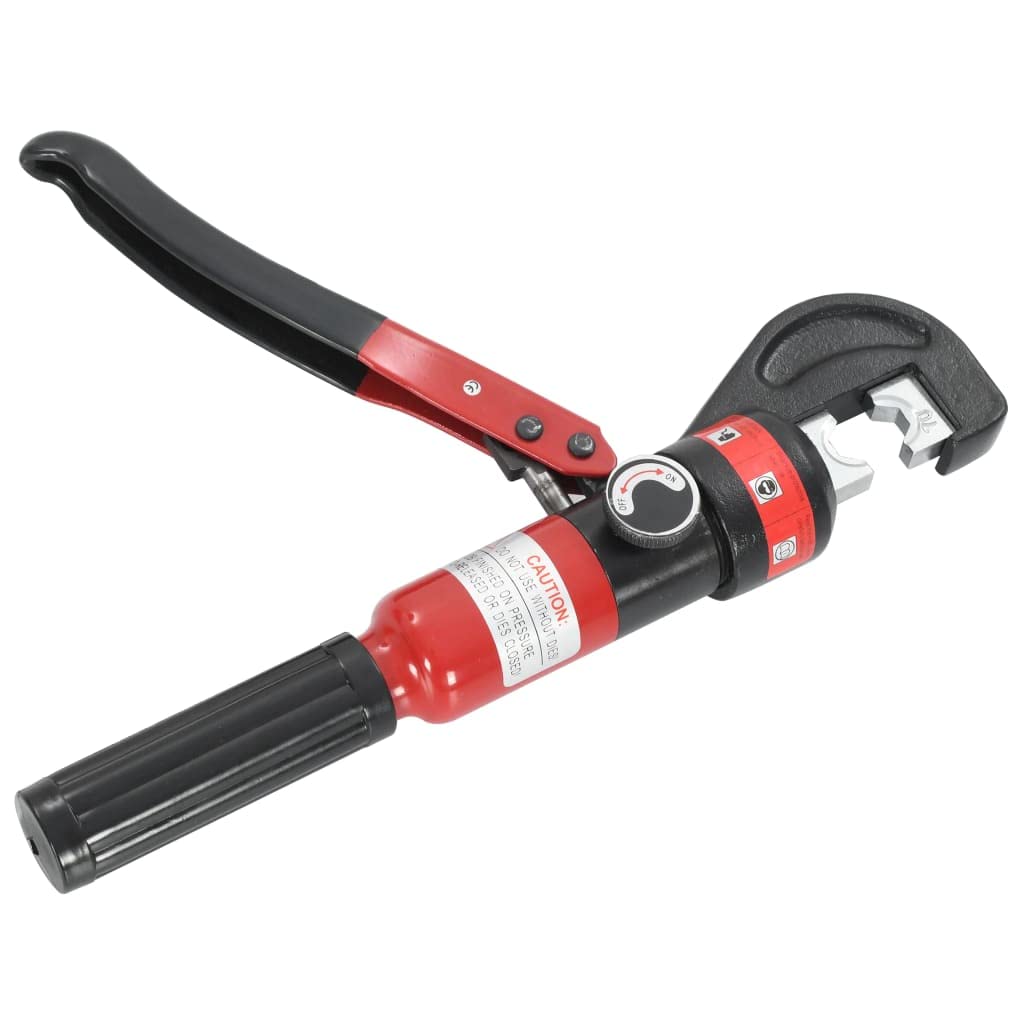 vidaXL Hydraulische Crimpzange 4-70 mm² Stahl Rot Koffer