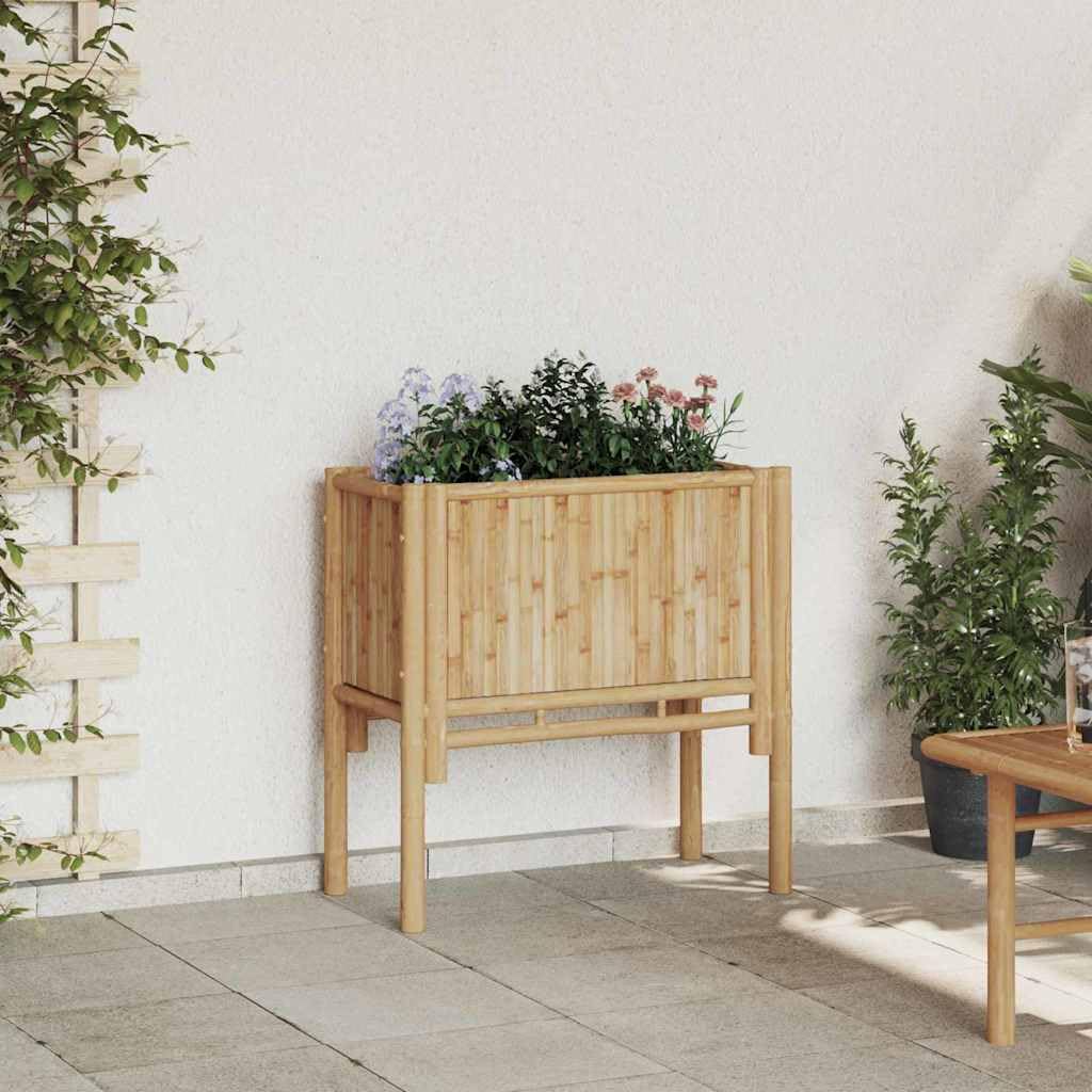 vidaXL Heim & Garten Hochbeet Braun Bambus 70x35x70 cm