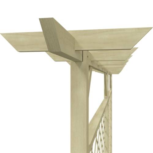 vidaXL Heim & Garten Blumengitter Pergola Rankgitter Kiefer 335cm