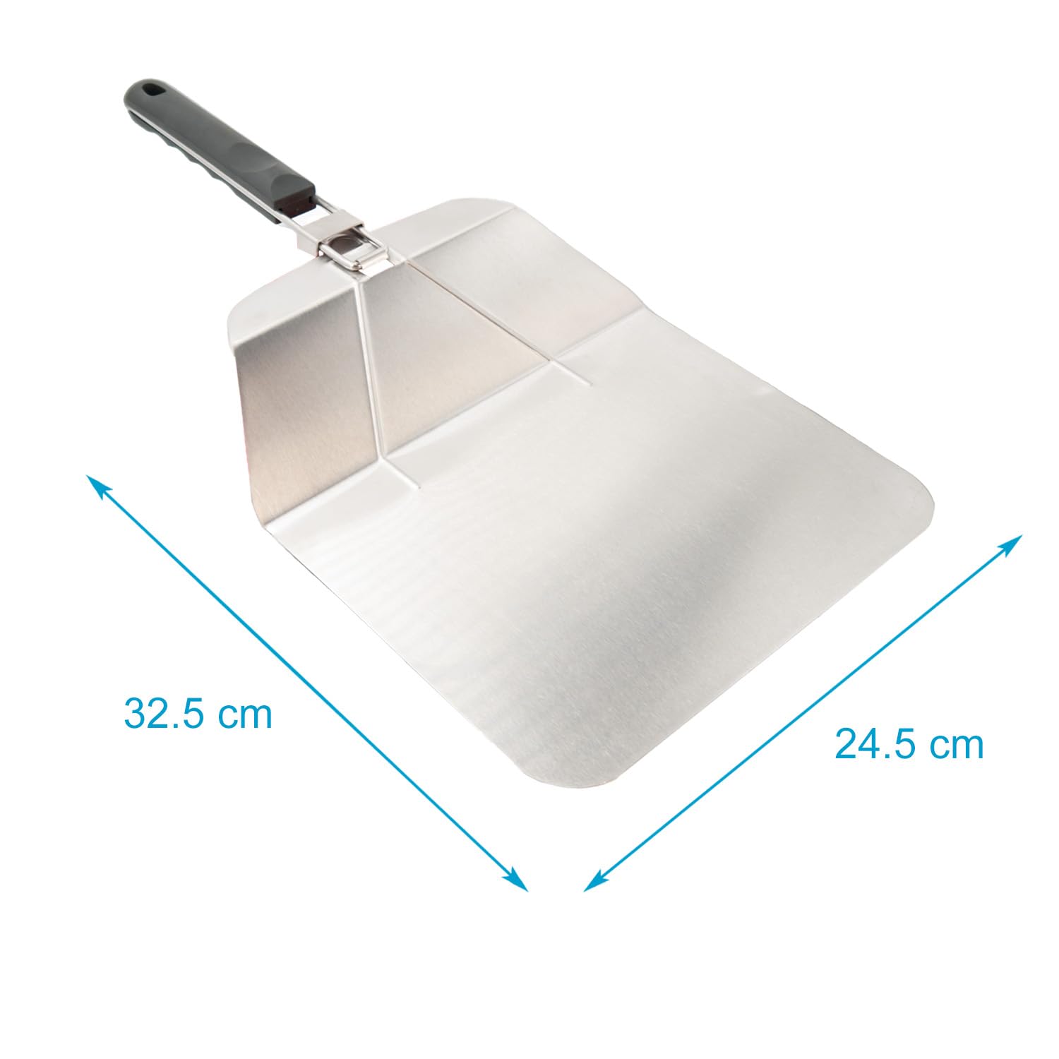 Intirilife Pizzaschieber Edelstahl 53,5 cm Faltbar Pizzaheber Klappgriff