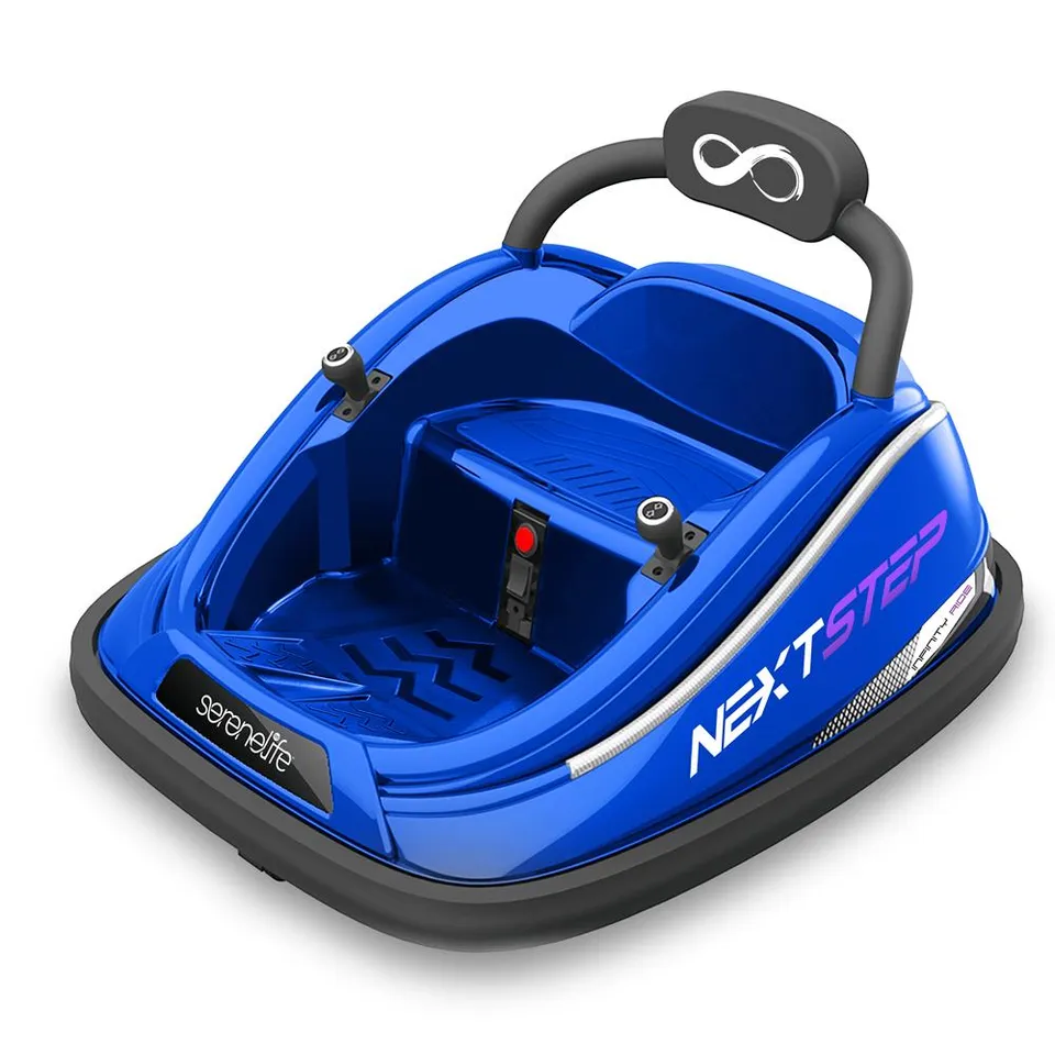 Serenelife Bumper Car Elektro Blau mit Fernbedienung 12V
