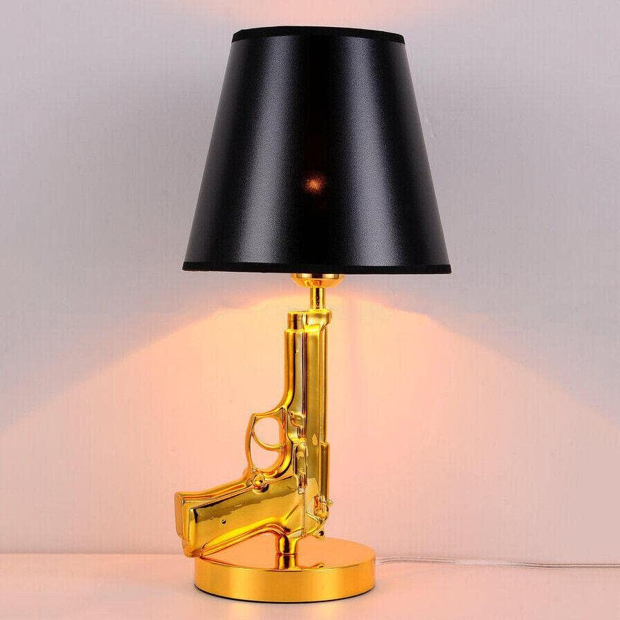 Mikamax Lifestyle Golden Gun Lampe Tischlampe gold 45 cm