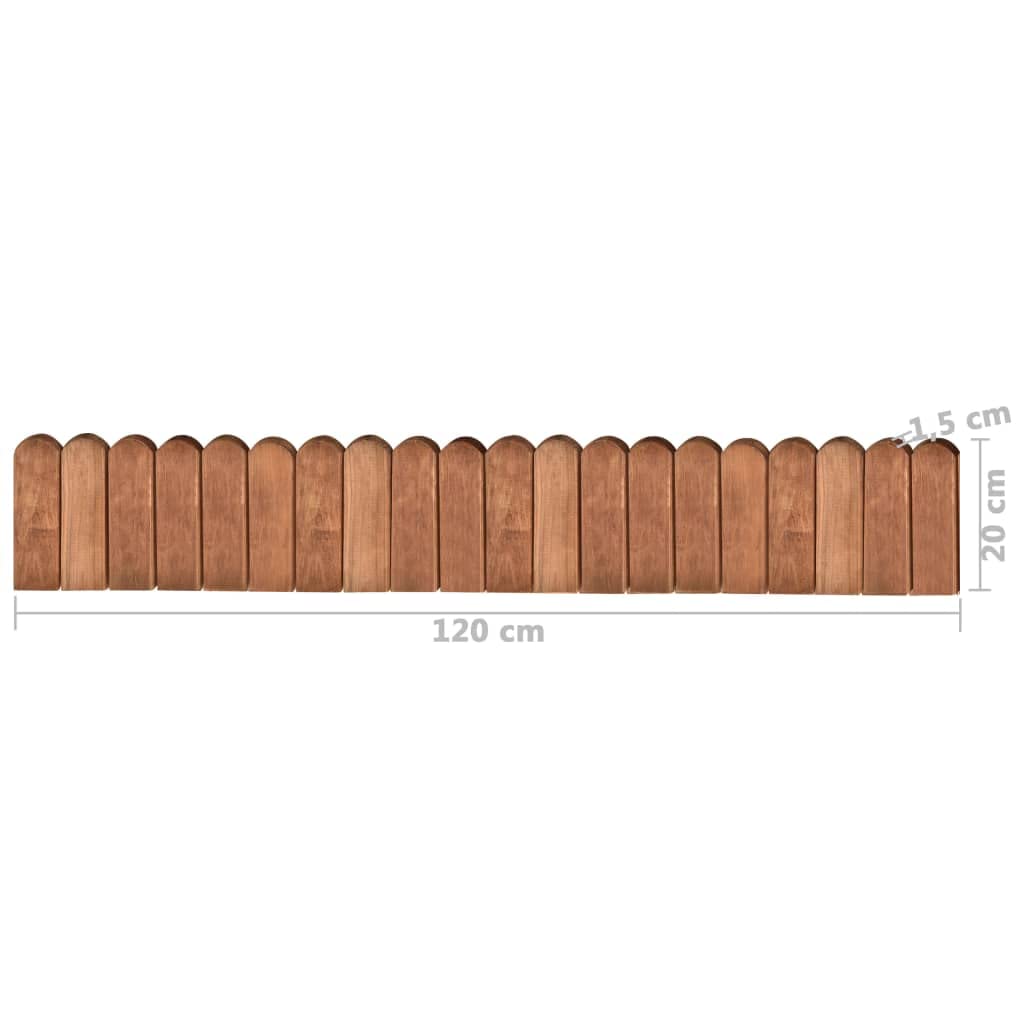 vidaXL Heim & Garten Rollboarder Beeteinfassung Braun 120 cm