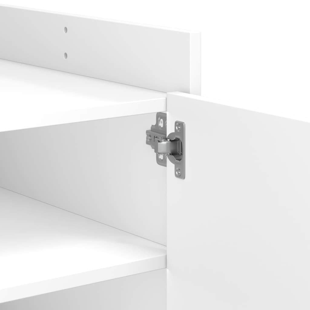 vidaXL Couchtisch Weiß 80x50x50 cm Holzwerkstoff Stauraum