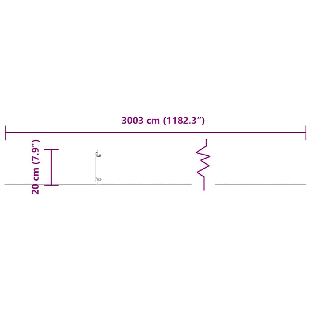 vidaXL Rasenkanten 20x103 cm Stahl 30 Stück Weiß
