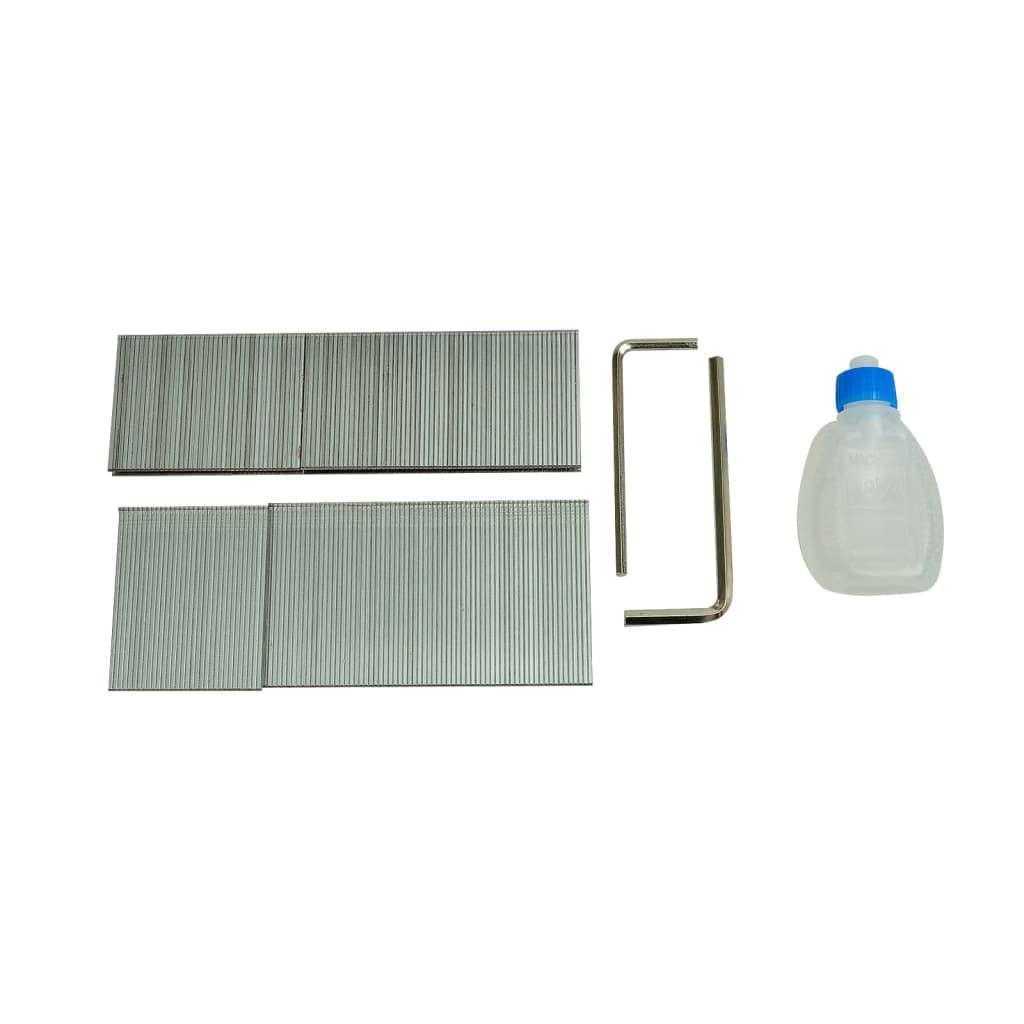vidaXL Druckluft Tacker Nagler 2-in-1 Alu 4-8 Bar Set