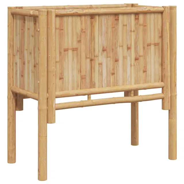vidaXL Heim & Garten Hochbeet Braun Bambus 70x35x70 cm