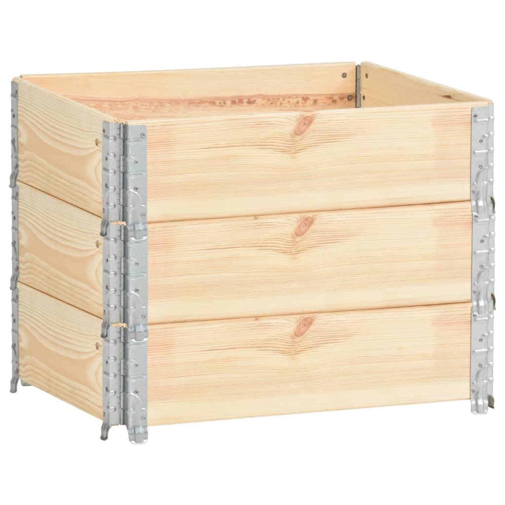 vidaXL Heim & Garten Palettenrahmen 60x80 Kiefer 3 Stück