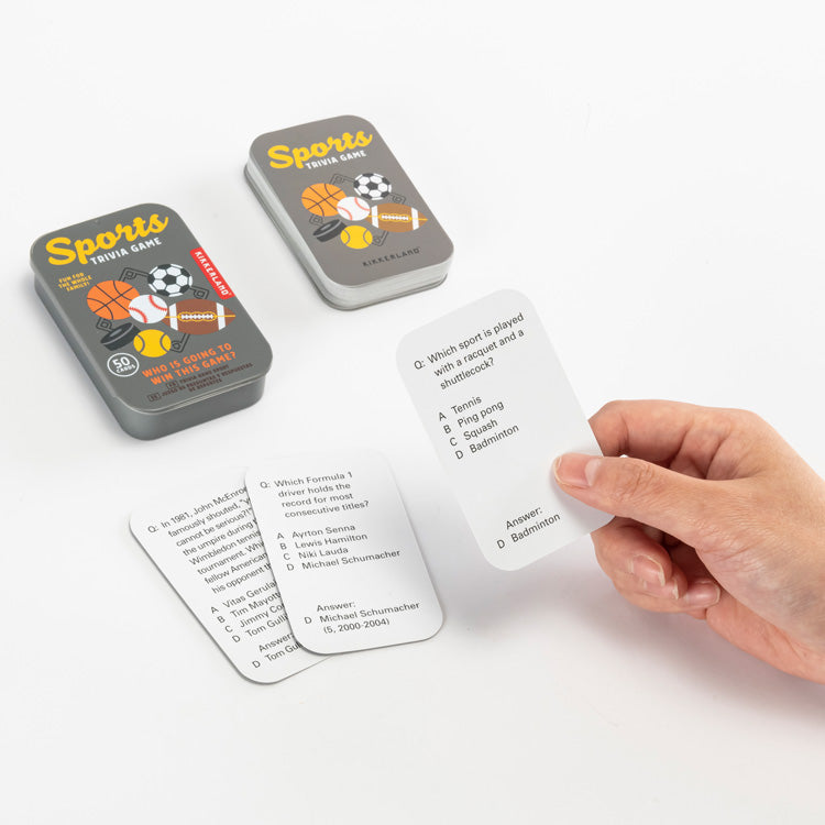 Kikkerland Play Sports Trivia Game Quizspiel 50 Fragen