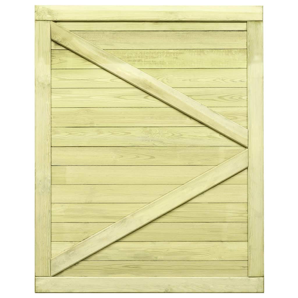vidaXL Gartentor Kiefernholz 125x100 cm imprägniert