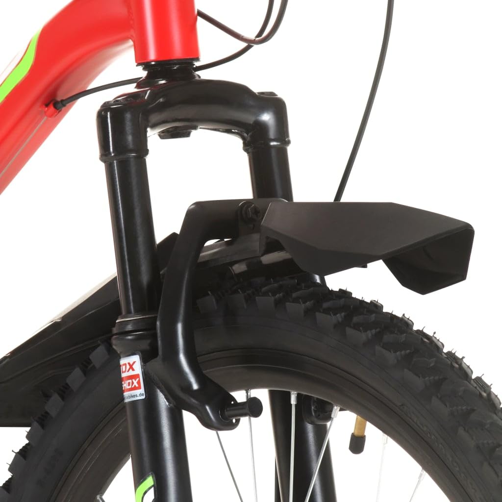 vidaXL Mountainbike 26 Zoll Fahrrad Rot 21-Gang Scheibenbremsen