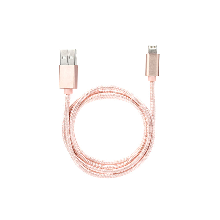 Kikkerland Rose Super Cable Ladekabel 2-in-1 Baumwolle