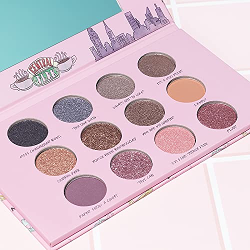 Paladone Friends Lidschatten-Palette 12 Farben rosa