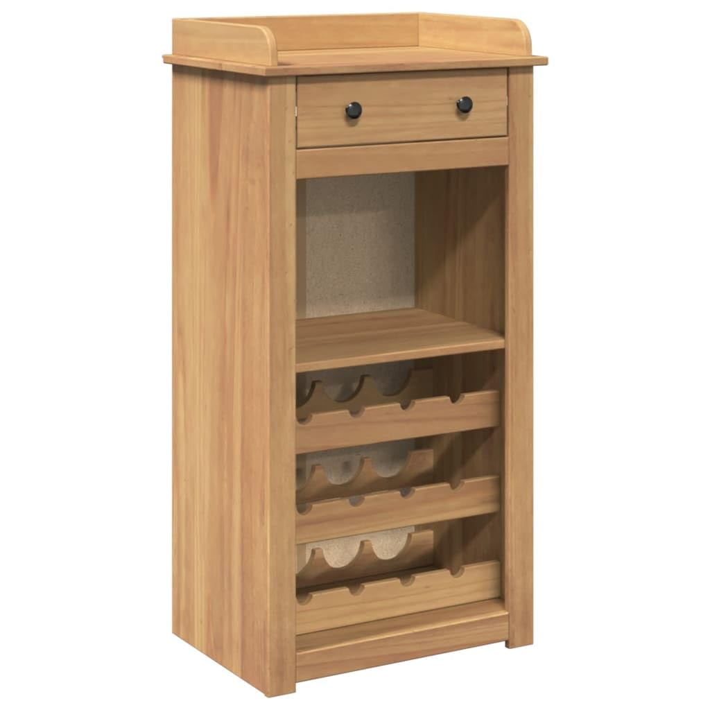 vidaXL Möbel Panama Weinschrank Kiefer 57x40x111,5 cm 9 Flaschen