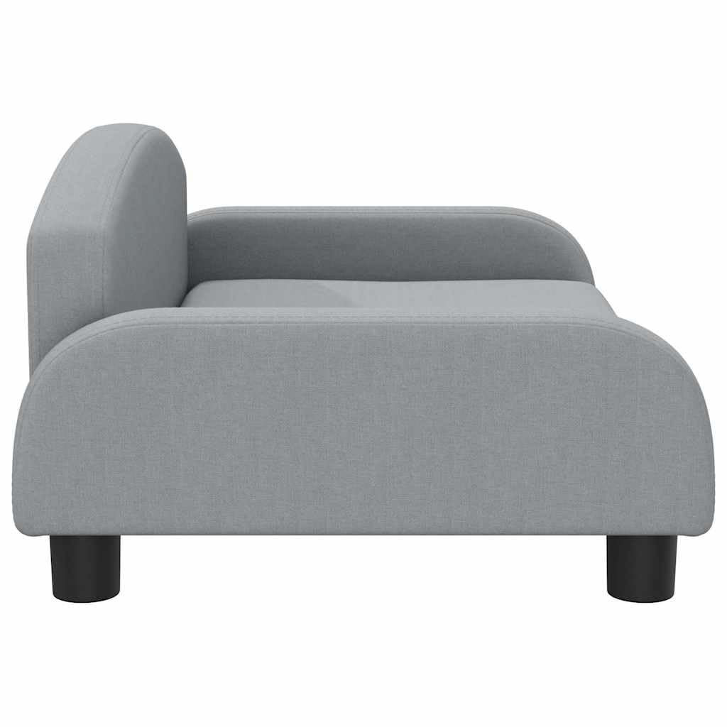 vidaXL Hundebett Hellgrau 70x45x30 cm Stoff Hundesofa