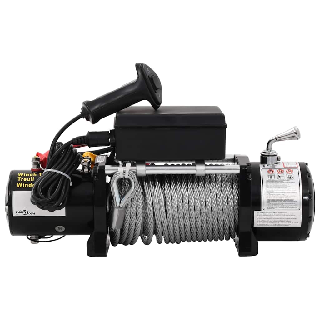 vidaXL Seilwinde elektrisch 12 V 5909 kg Stahlseil