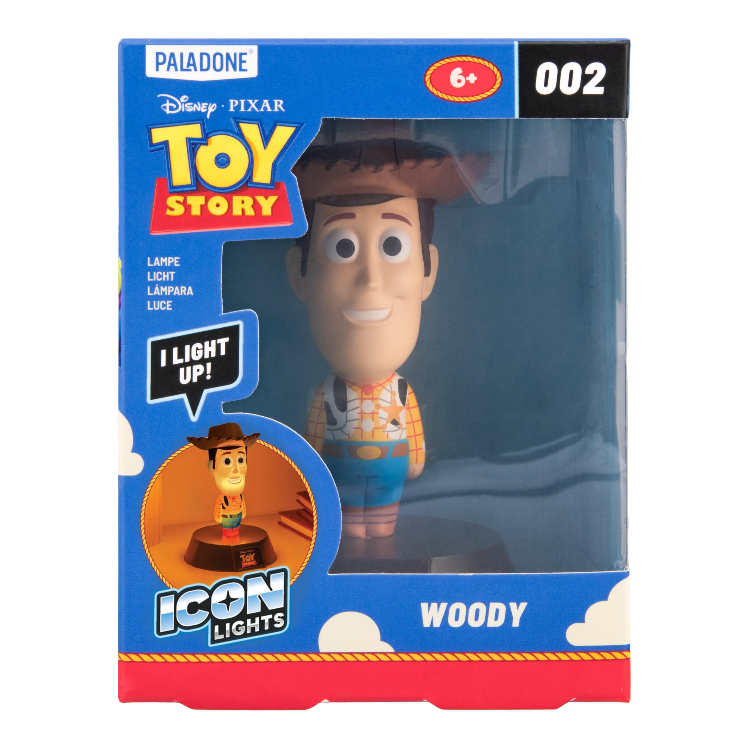 Paladone Toy Story Woody Leuchte 11 cm Kinderzimmer Lampe