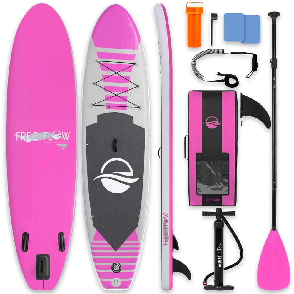 Serenelife SUP Board aufblasbar 10'6" PVC-Board mit Paddel-Set