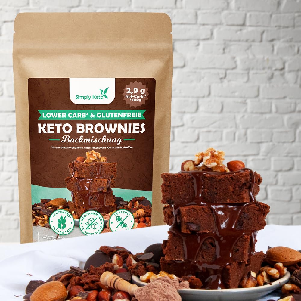 Simply Keto Backmischung Brownie ohne Zucker Low Carb