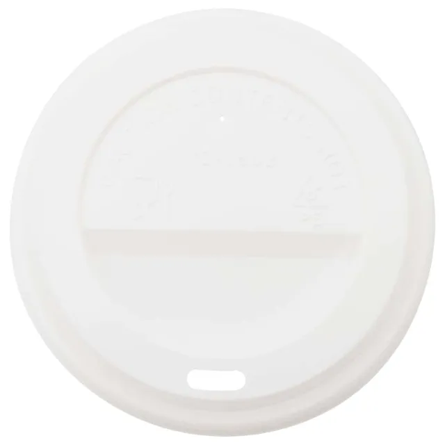 vidaXL Deckel für Pappbecher Ø90mm Weiß 1000 Stück 12oz 16oz