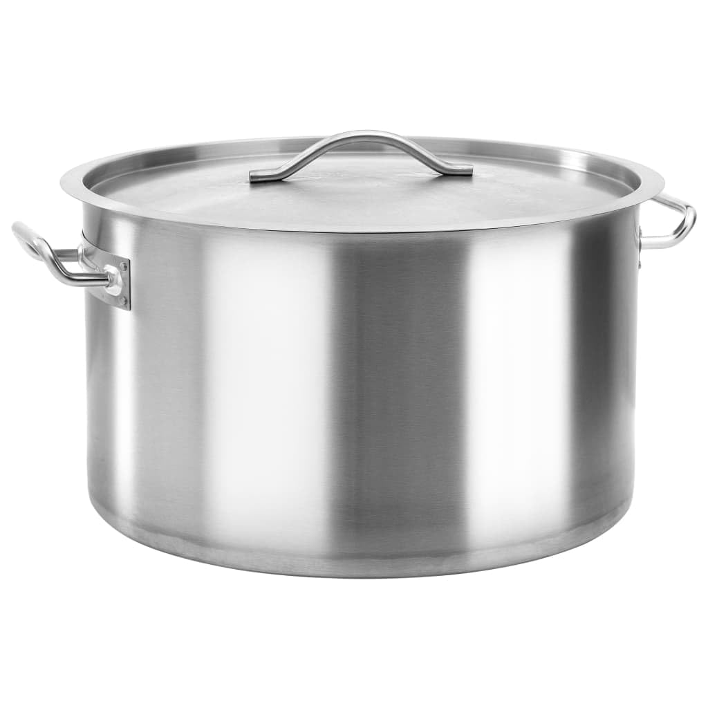 vidaXL Suppentopf 26 L Kochtopf Edelstahl 32x32 cm Induktion