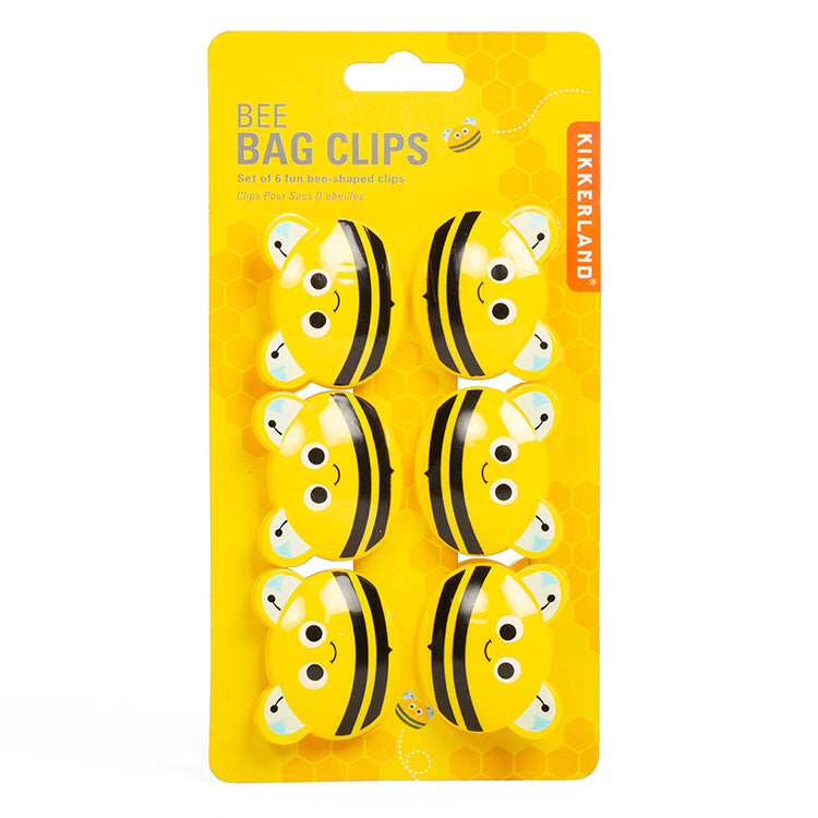Kikkerland Bee Bag Clips Bienen Tütenclips 6er Set