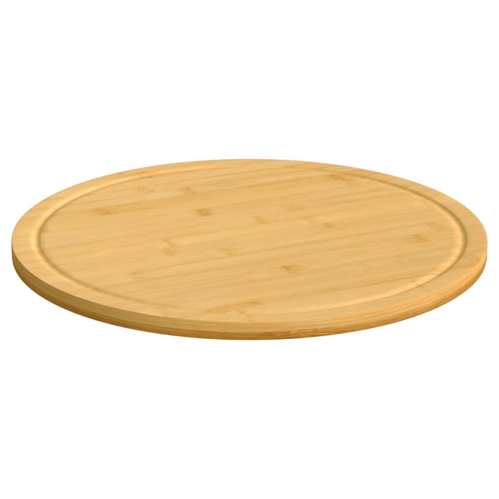 vidaXL Heim & Garten Schneidebrett Bambus 40x30 cm Saftrille