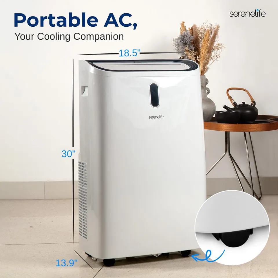 Serenelife Portable AC Mobile Klimaanlage 12000 BTU weiß