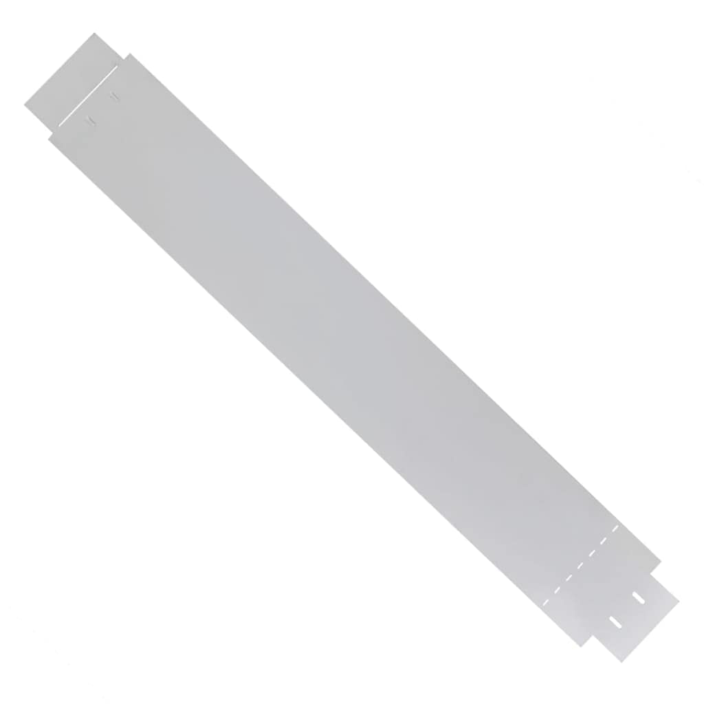 vidaXL Rasenkante Verzinkt 100x14cm 10er Stahl