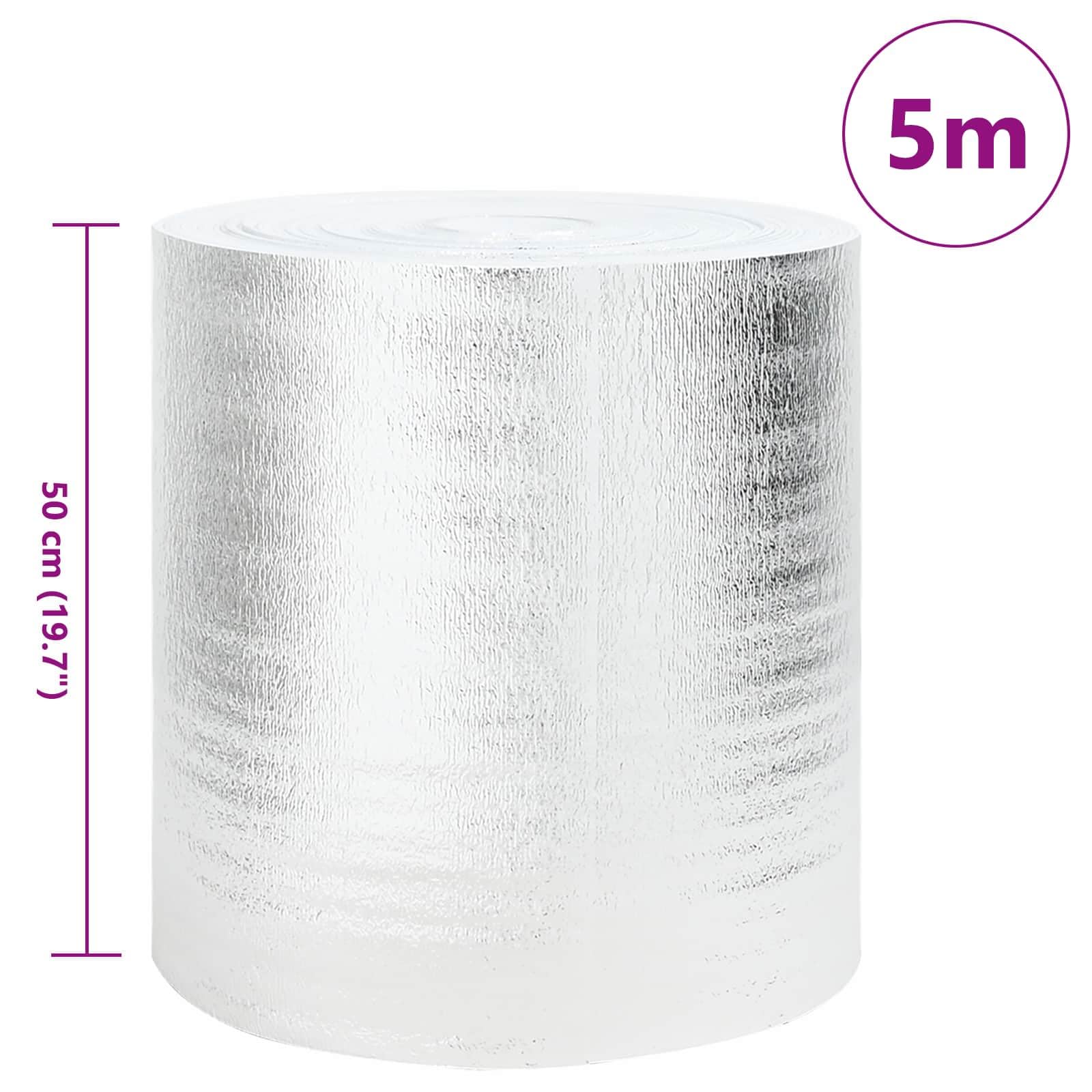 vidaXL Heizkörper-Reflektorfolie Silber 5 x 0,5 m Alu