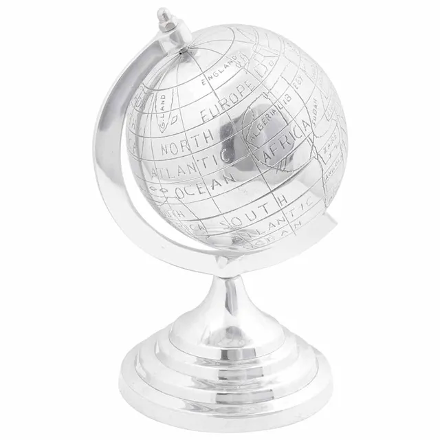 vidaXL Heim & Garten Skulptur Silber 16,5x14x26 cm Aluminium