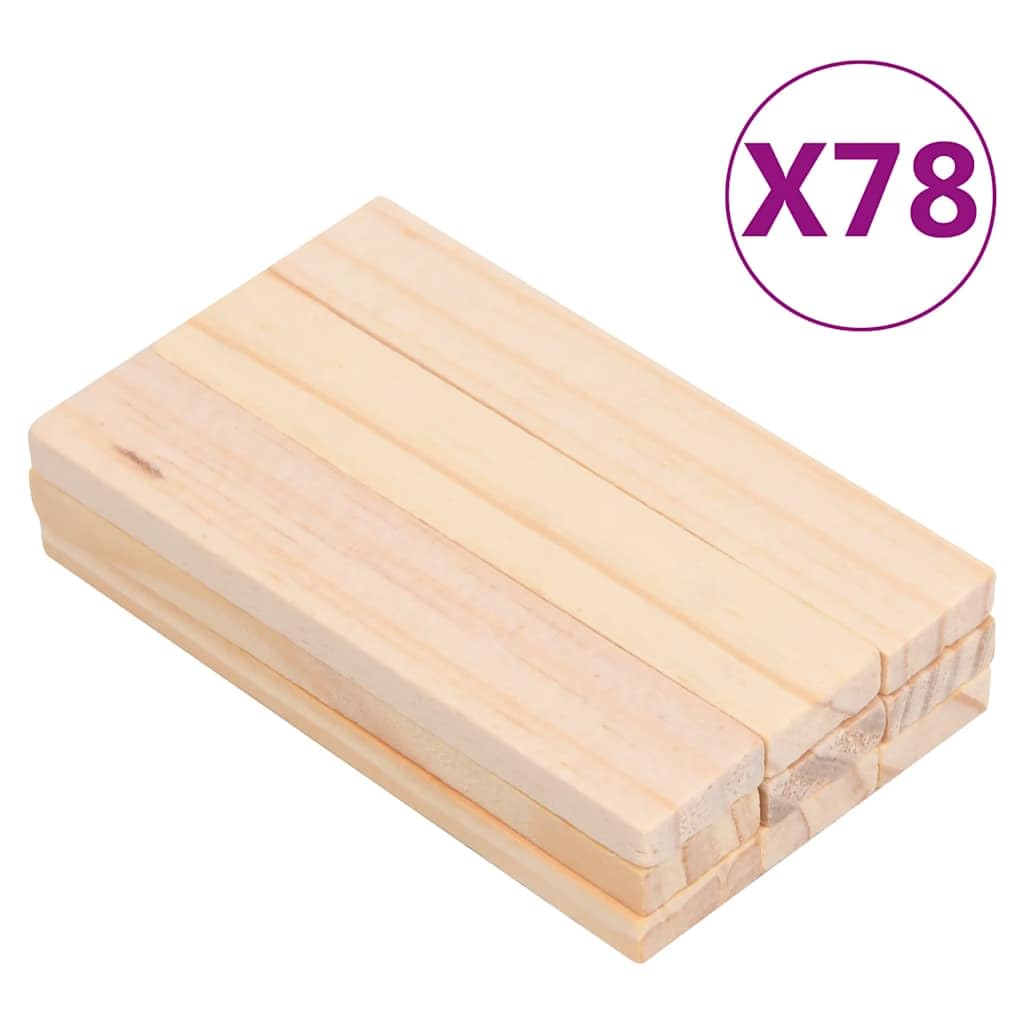 vidaXL Bauklötze Holz 150-tlg. Kiefer bunt mit Box