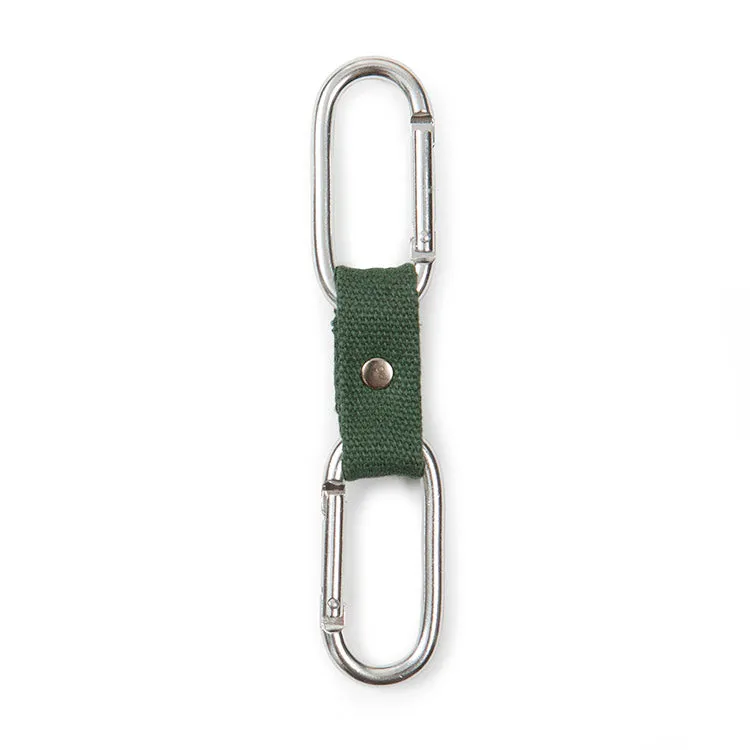 Kikkerland Home Dual-Clip Buddy Karabiner Doppel-Clip Metall