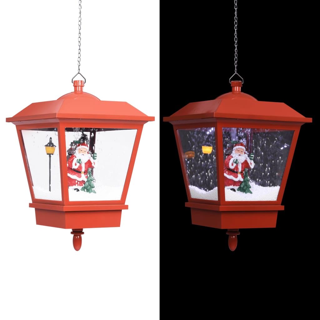 vidaXL Heim & Garten Weihnachts-Hängelampe LED Rot Weihnachtsmann