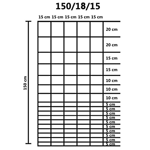 vidaXL Heim & Garten Gartenzaun 50x1,5m Silber Stahl verzinkt