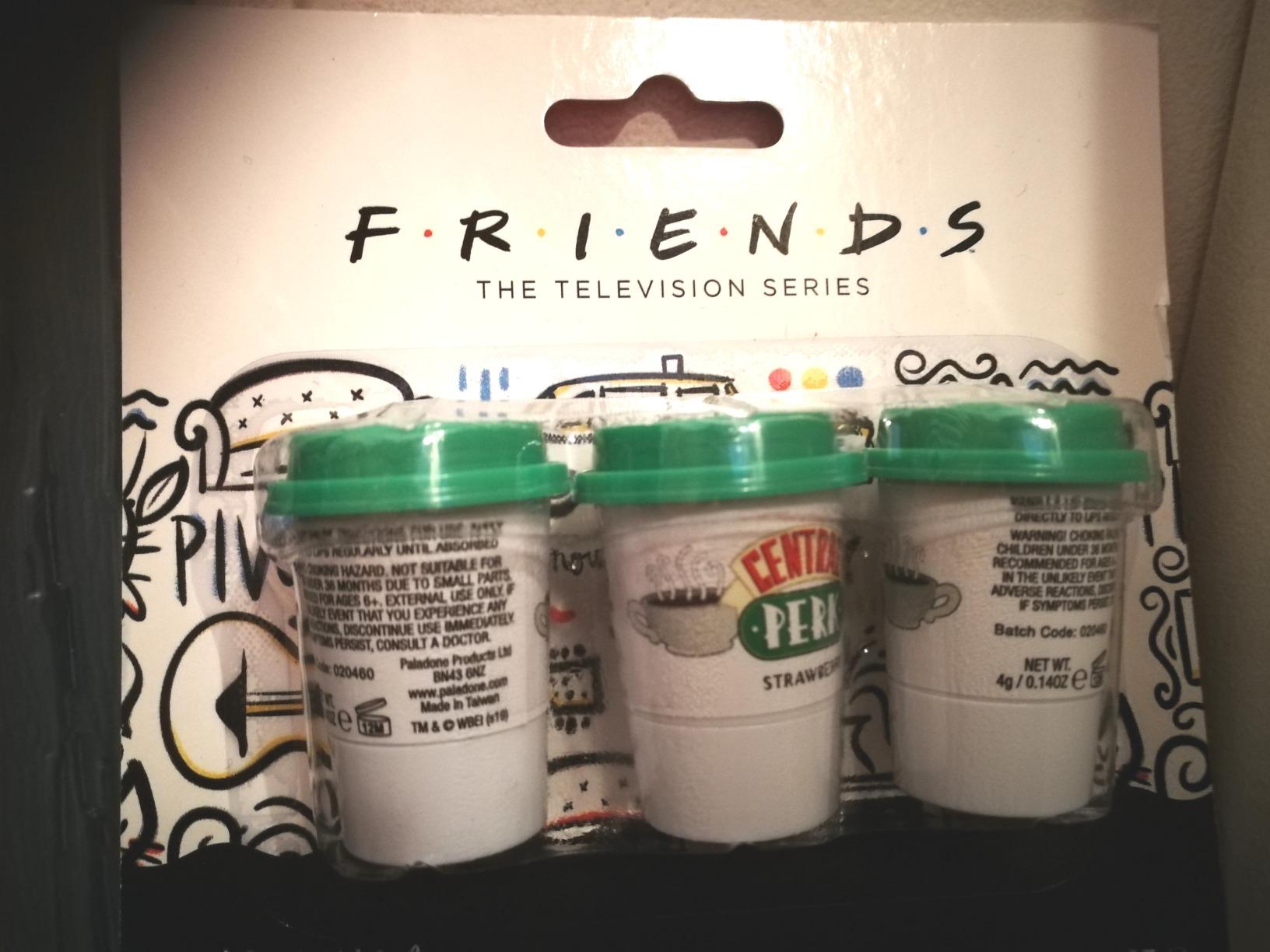 Paladone Central Perk Friends Lippenbalsam 3er-Set Vanille Erdbeere