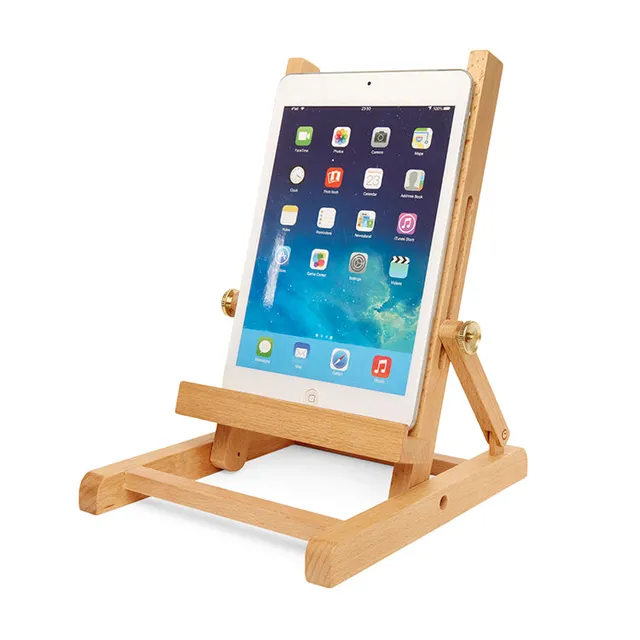 Kikkerland Home Easel Tablet Stand Tabletständer Holz verstellbar