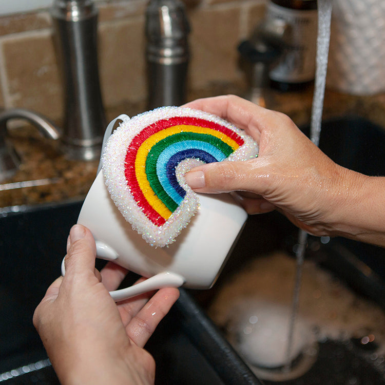 Kikkerland Home Rainbow Sponges Schwamm Set 2 Nylon