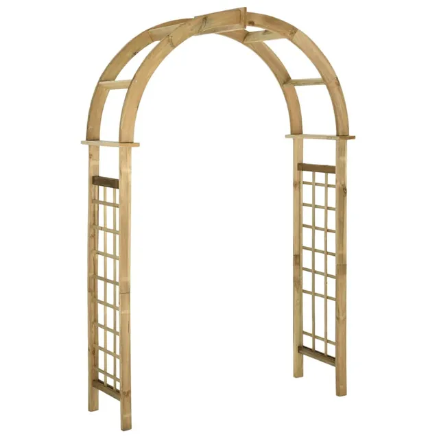 vidaXL Heim & Garten Rosenbogen Kiefer grün 130x215 cm