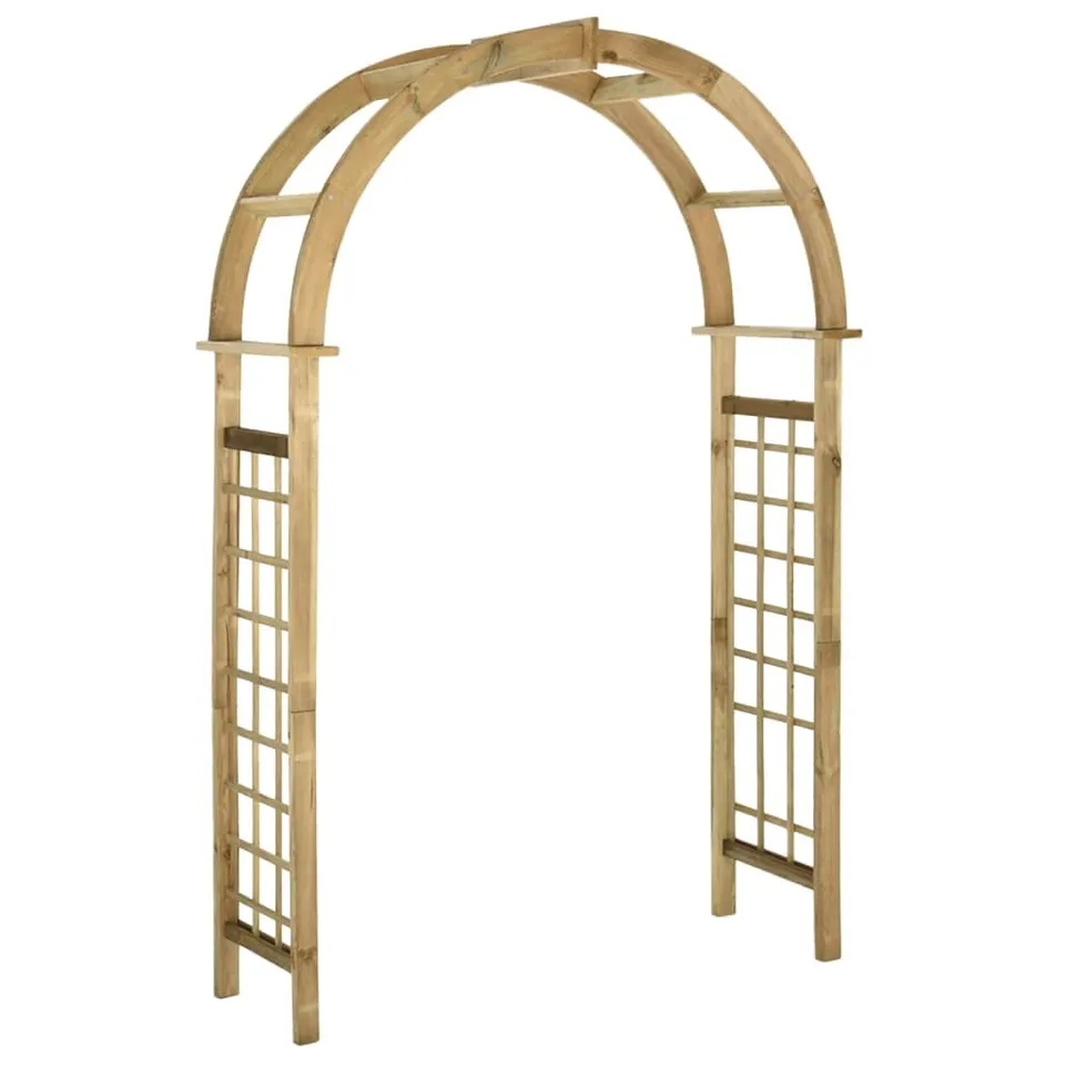 vidaXL Heim & Garten Rosenbogen Kiefer grün 130x215 cm