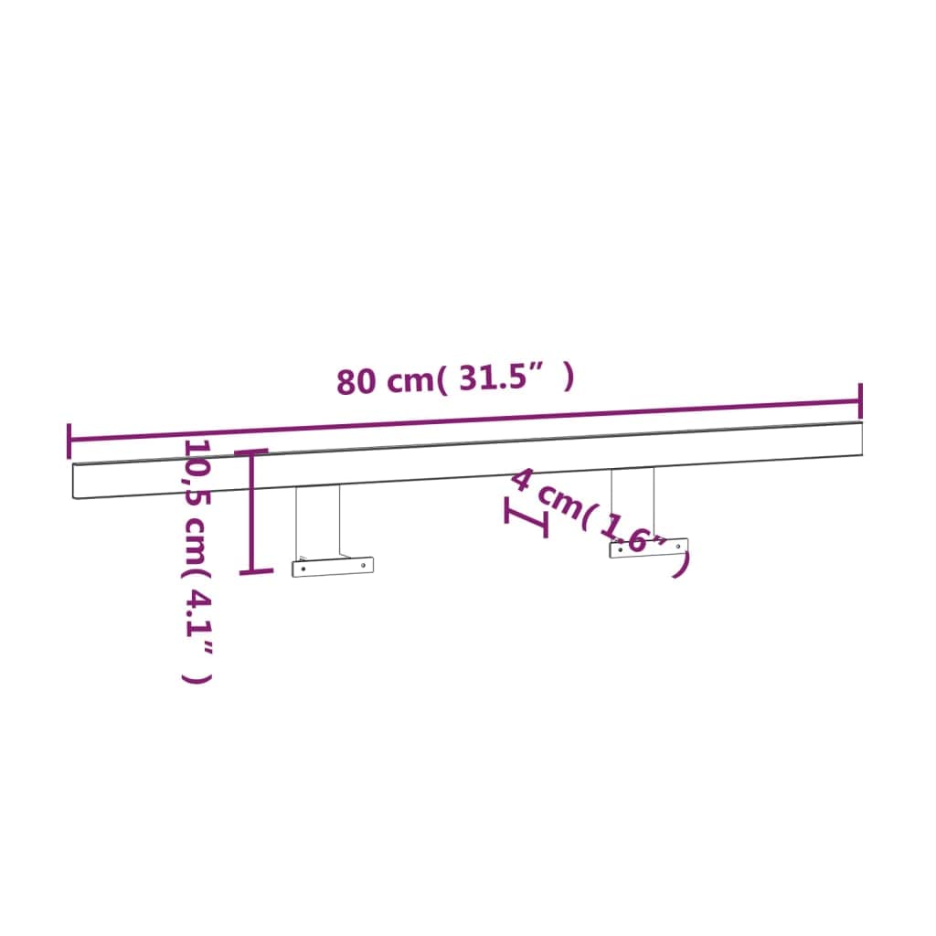 vidaXL Heim & Garten LED-Spiegelleuchte 80cm Warmweiß