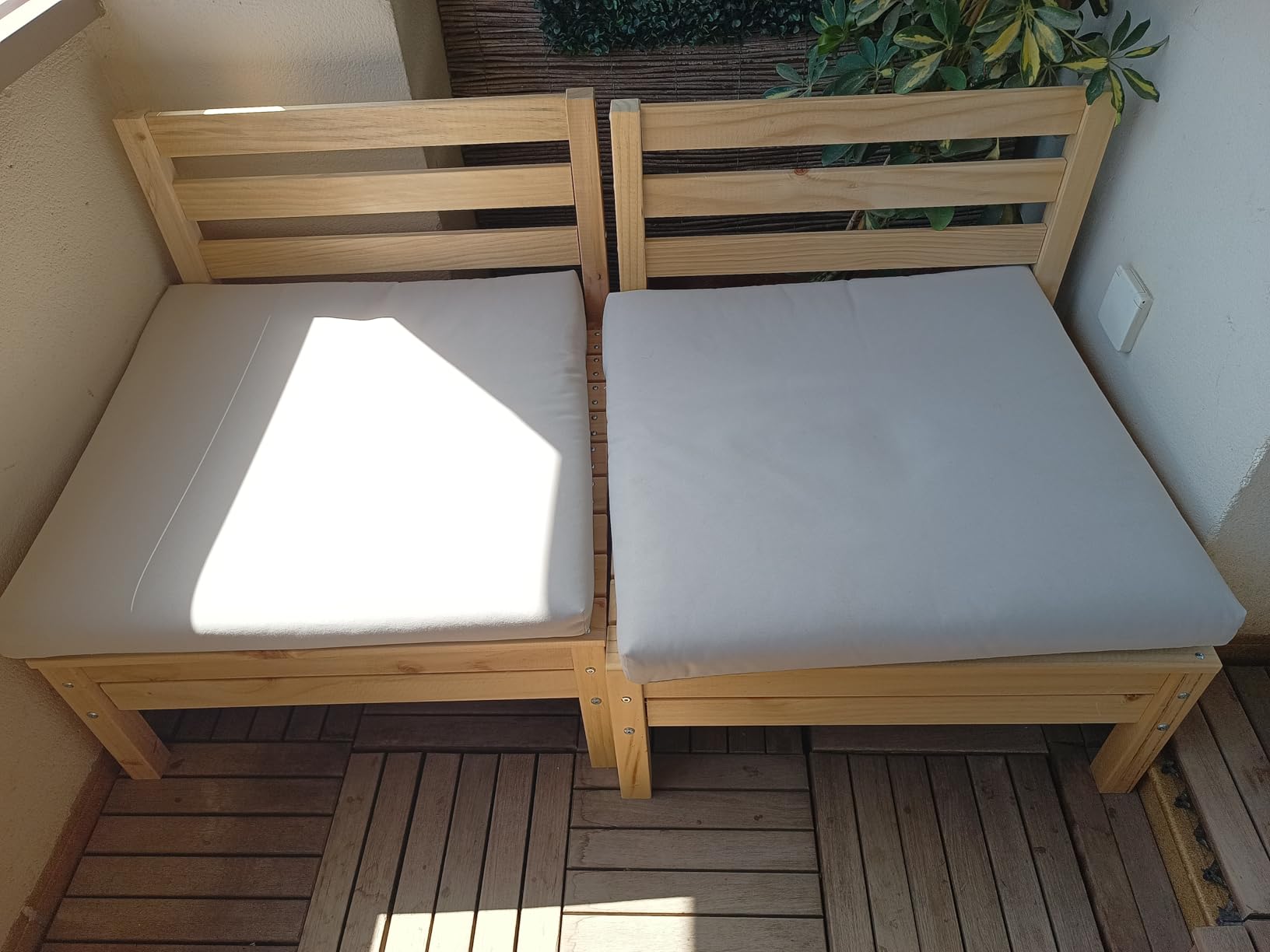 vidaXL Heim & Garten Gartensofa 2-Sitzer Kiefer Braun Massivholz