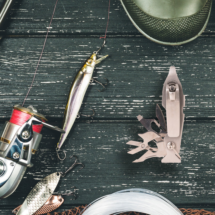 Kikkerland Tools Fishing Tool Multitool 9 Funktionen Edelstahl