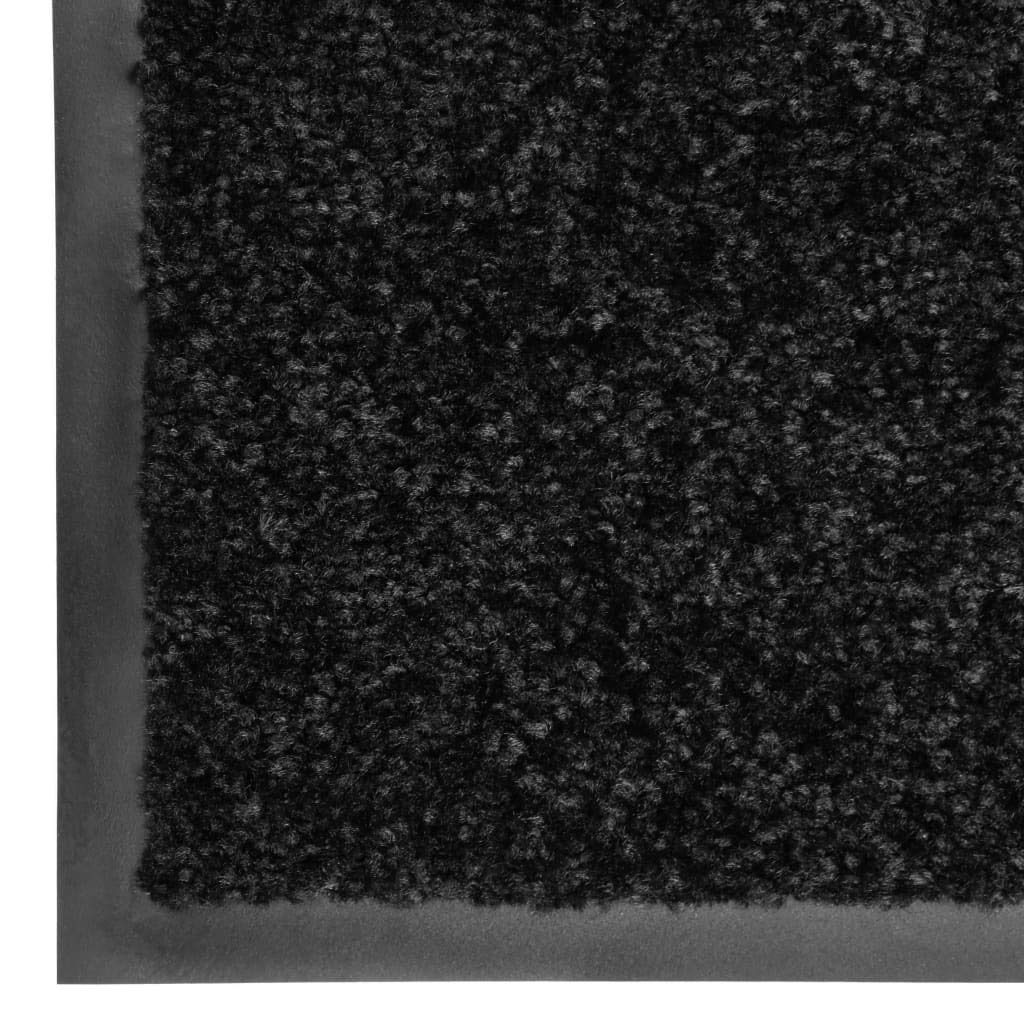 vidaXL Heim & Garten Fußmatte Schwarz 60x40 cm waschbar kaufen