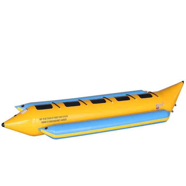 Serenelife Pool Set Bananenboot 5 Personen mit Pumpe