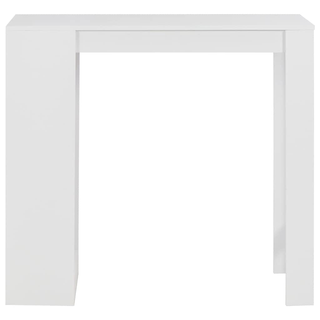 vidaXL Möbel Bartisch Weiß 110x50x103 cm mit Regal kaufen