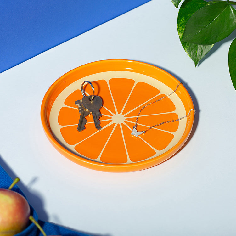 Kikkerland Home Orange Trinket Tray Schmuckschale