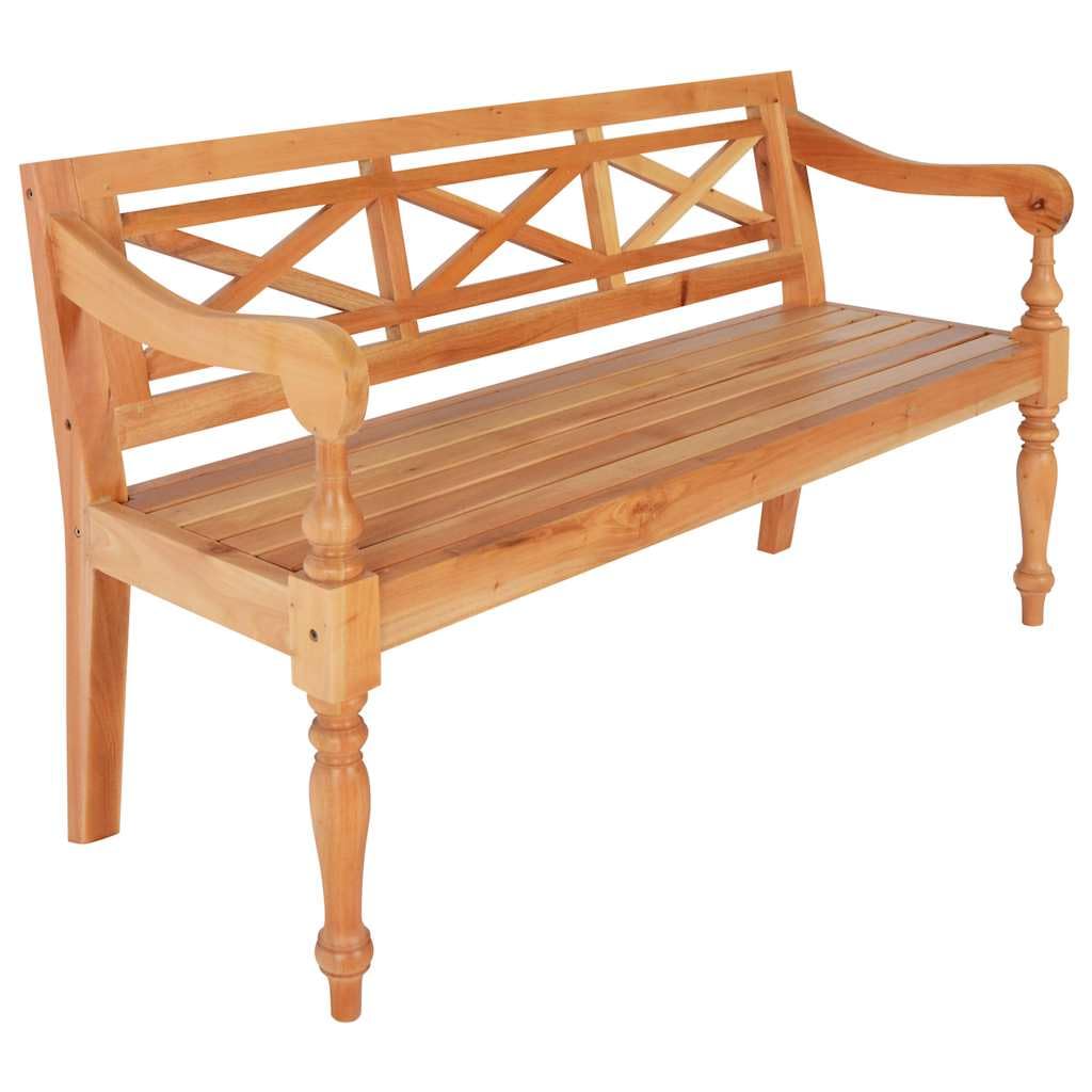 vidaXL Batavia-Sitzbank 98 cm Mahagoni hellbraun