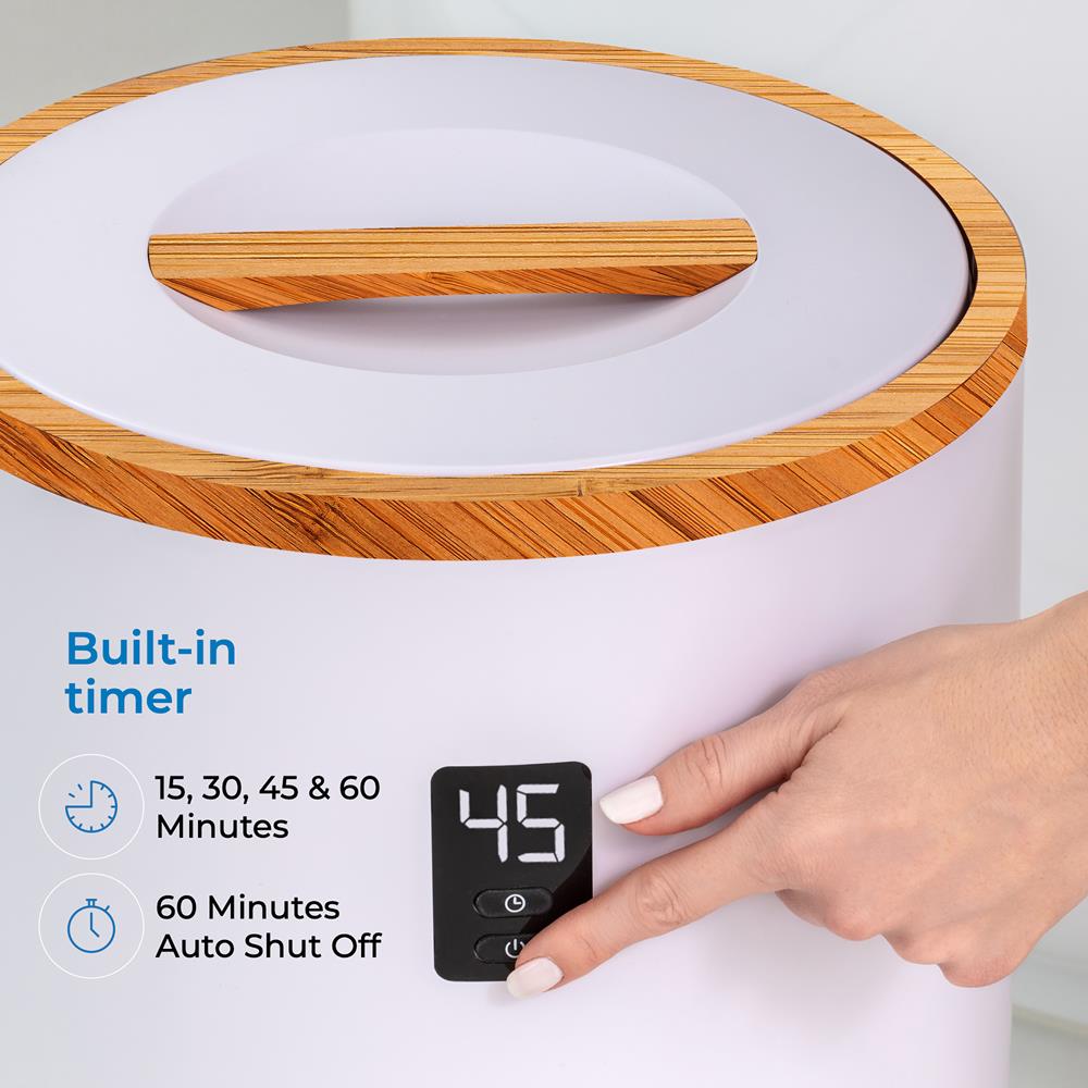 Serenelife Towel Warmers Handtuchwärmer weiß 2 Handtücher Timer
