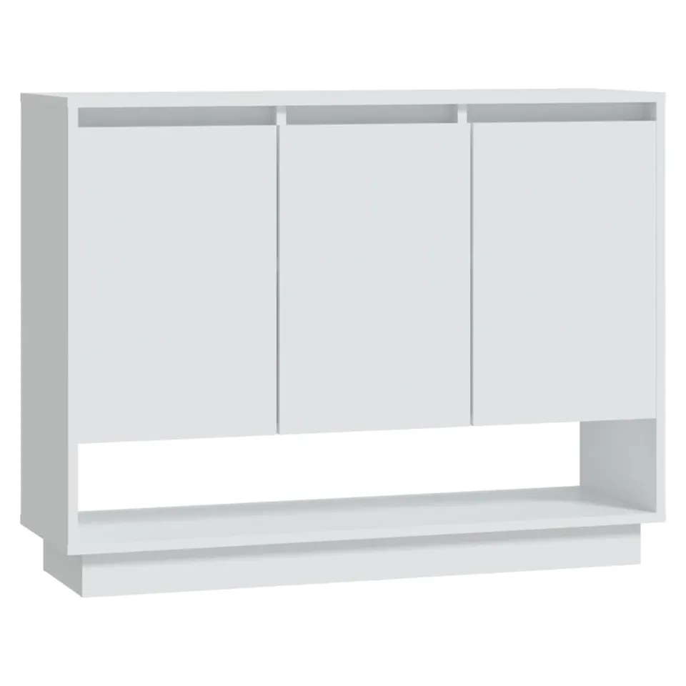 vidaXL Möbel Sideboard 3 Türen Weiß 97x31x75cm Holzwerkstoff